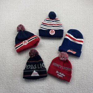Bundle Lot x5 Hockey Knit Hat Winter Beanie Coors Light Budweiser Tim Horton